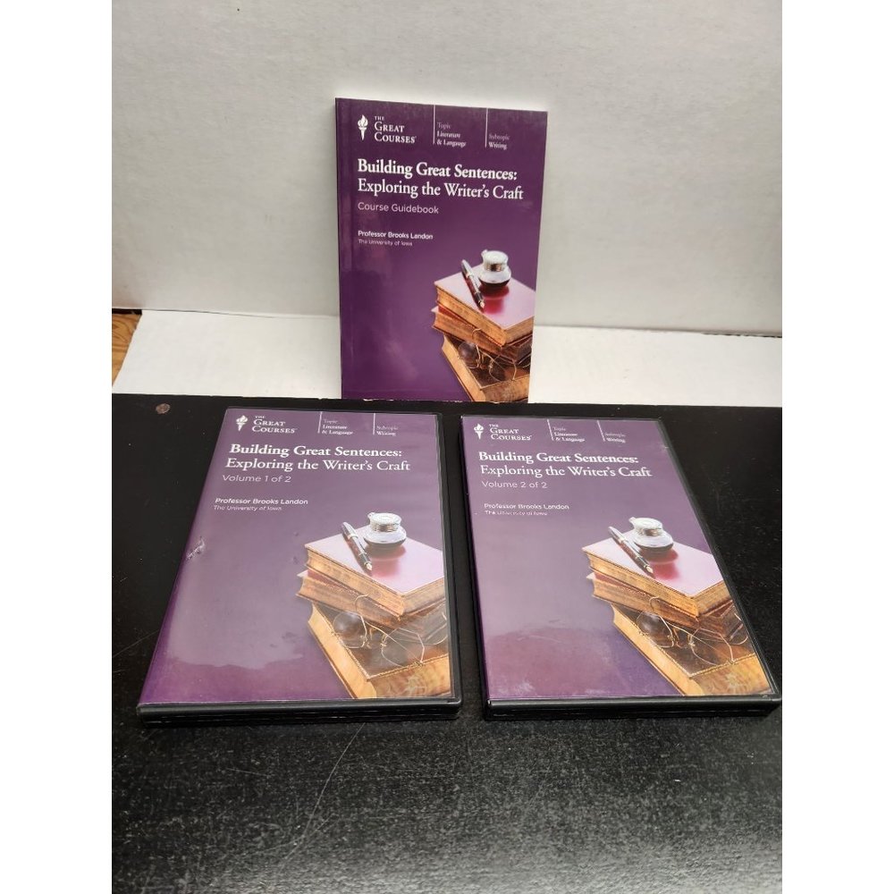 The Great Courses - Building Great Sentences; Exploring the Writer's Craft  DVDs